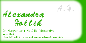 alexandra hollik business card